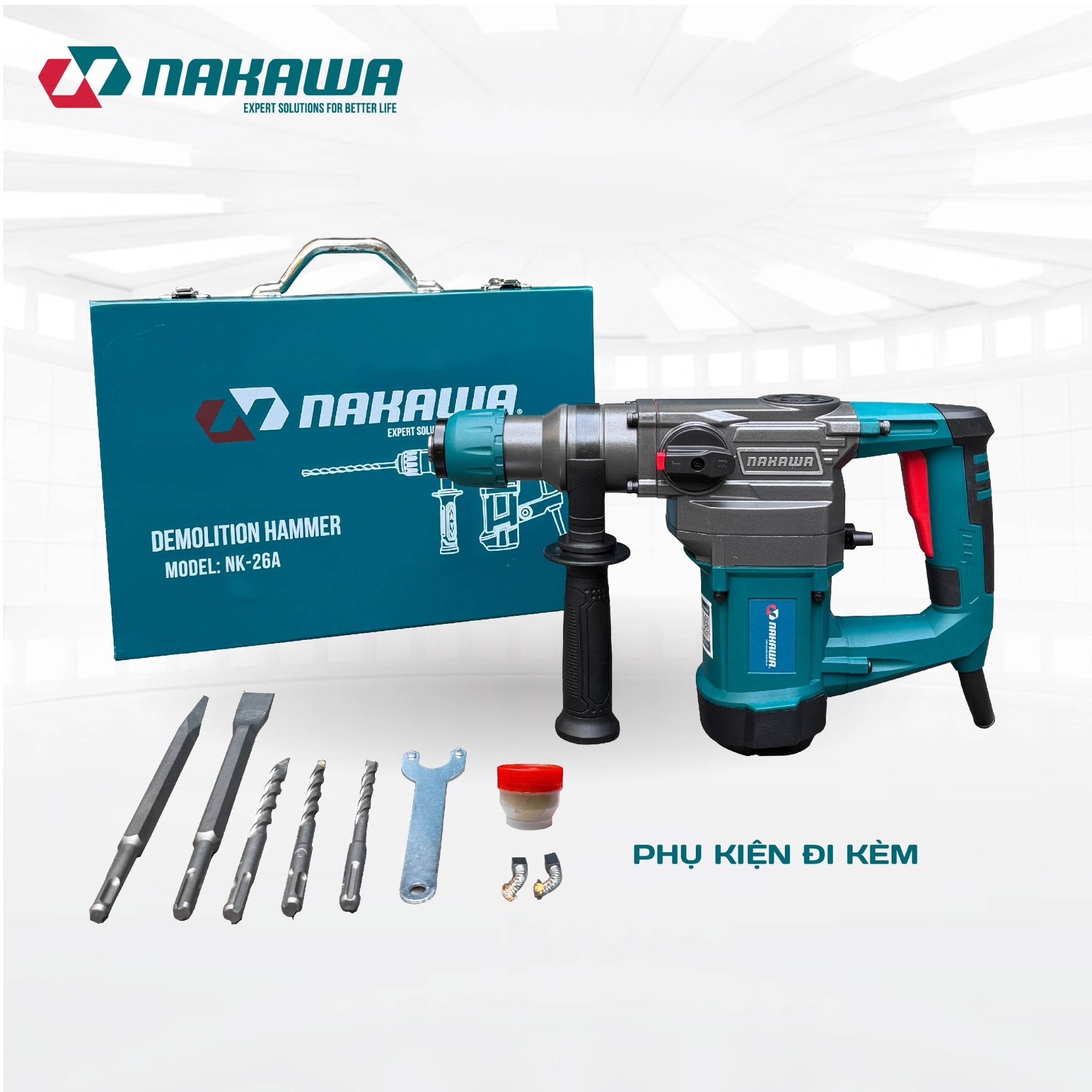 Máy khoan đục bê tông Nakawa NK-KD2602A ( 1400W )
