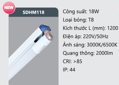 ĐÈN LED T8-1M2