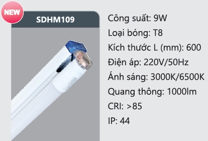 ĐÈN LED T8-0.6M