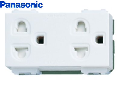 Ổ CẮM ĐÔI 3 CHẤU CÓ MÀN CHE WEV1582 PANASONIC