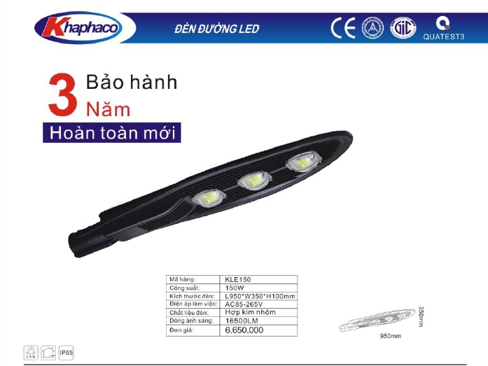 ĐÈN ĐƯỜNG LED 150W-COB