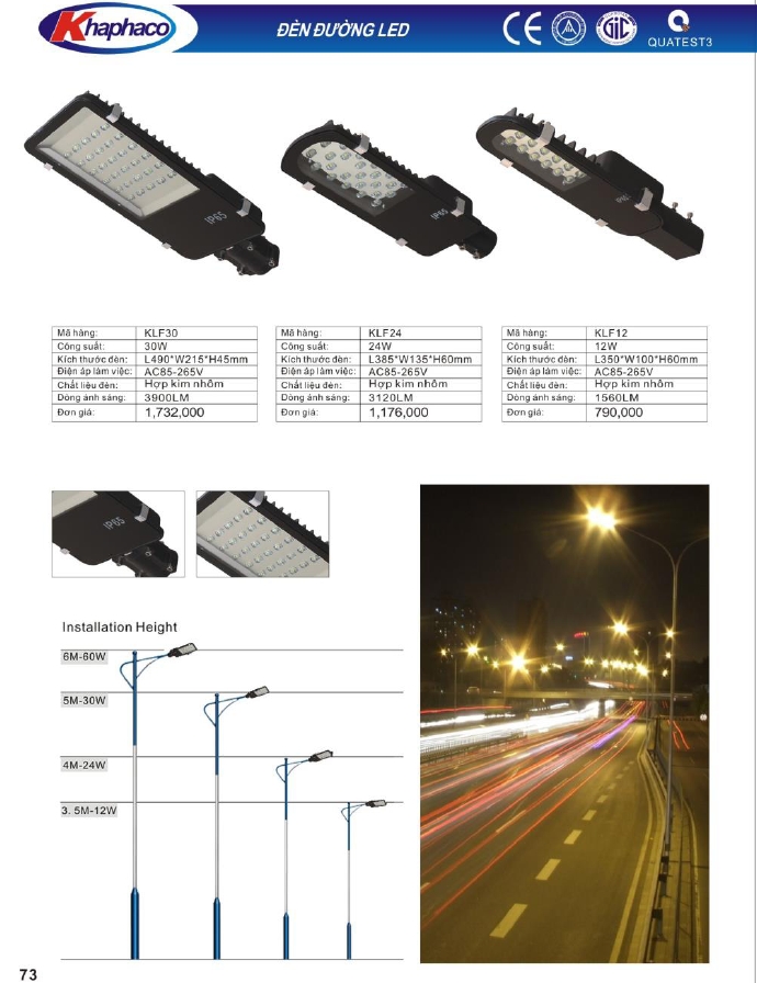 ĐÈN ĐƯỜNG LED- 12W