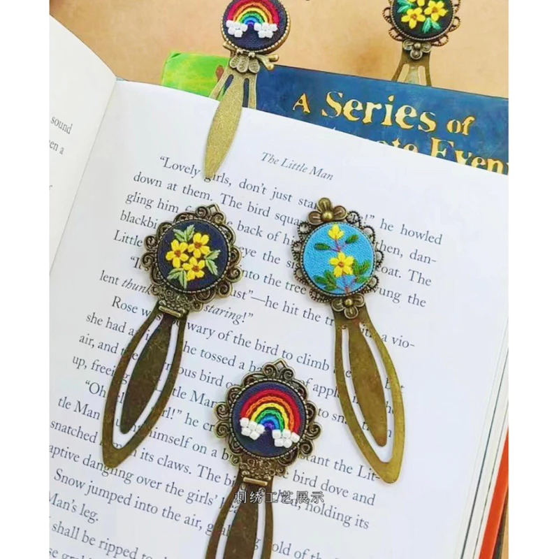 Book mark kẹp sách vintage - Mẫu 5 tròn 20mm