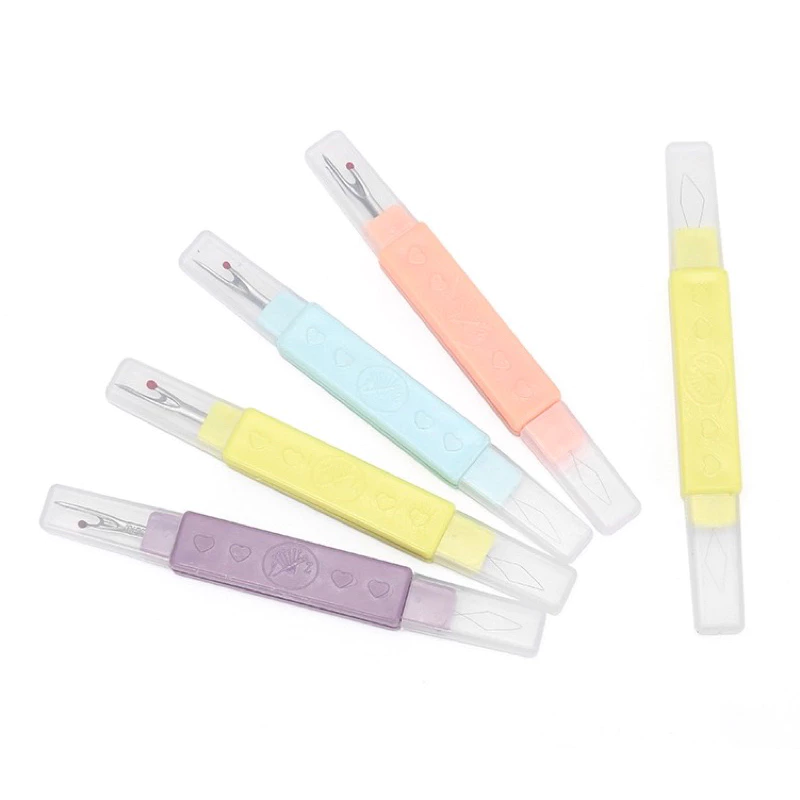 Dụng cụ xỏ chỉ + tháo chỉ 2 trong 1 có nắp đậy - Dụng cụ tháo chỉ