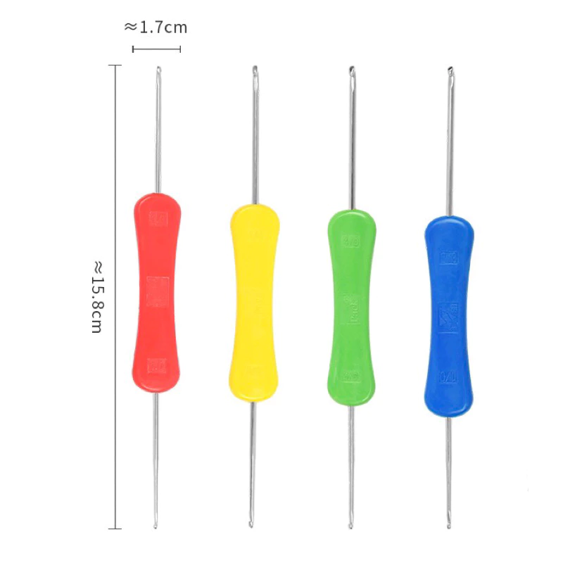 Kim móc len 2 đầu cán nhựa - 3.0 - 4.0