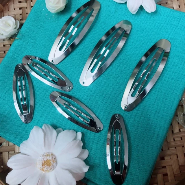 Phôi kẹp tách hình oval set 10 cái - Phôi kẹp 6cm
