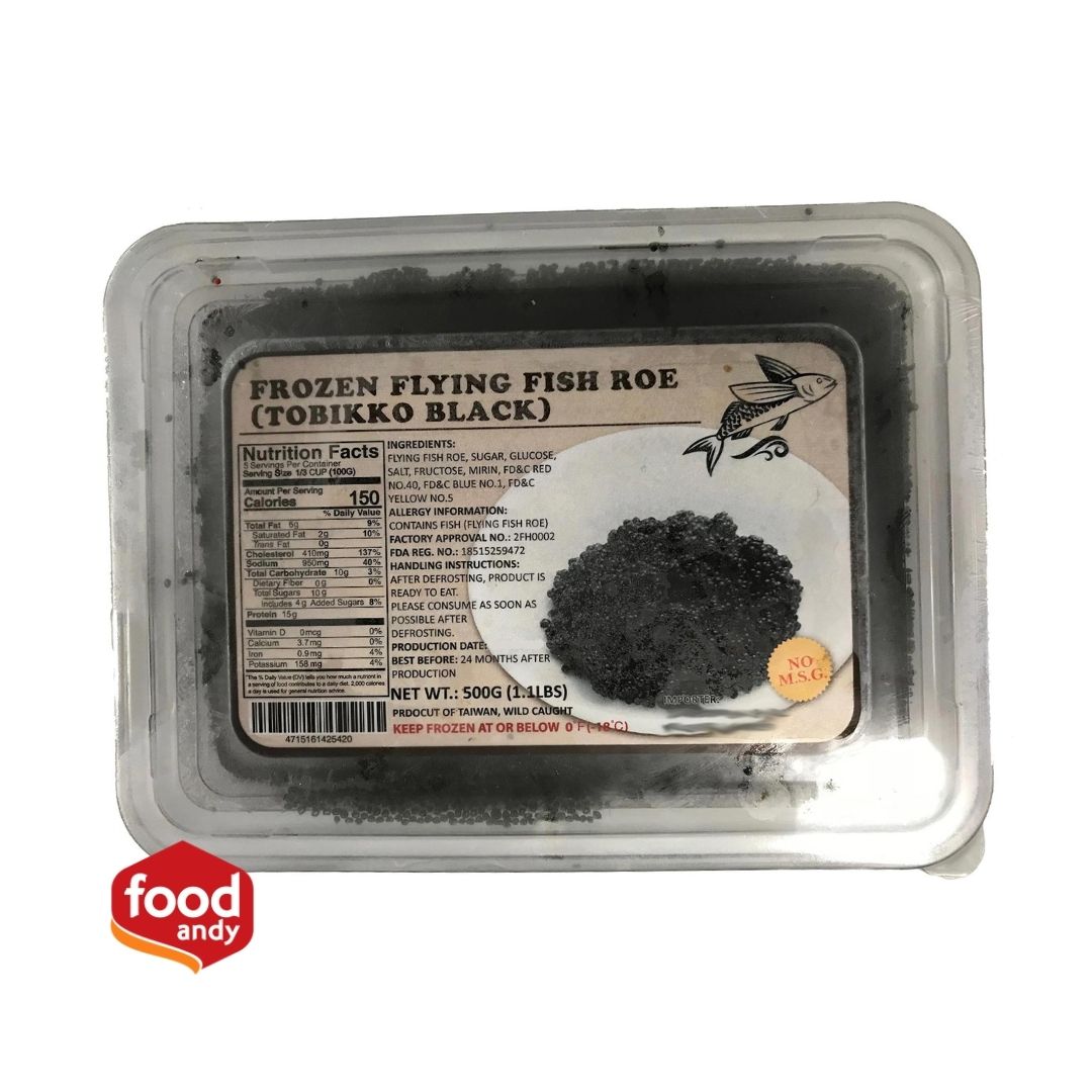 Trứng cá chuồn đen - tobiko black 500g