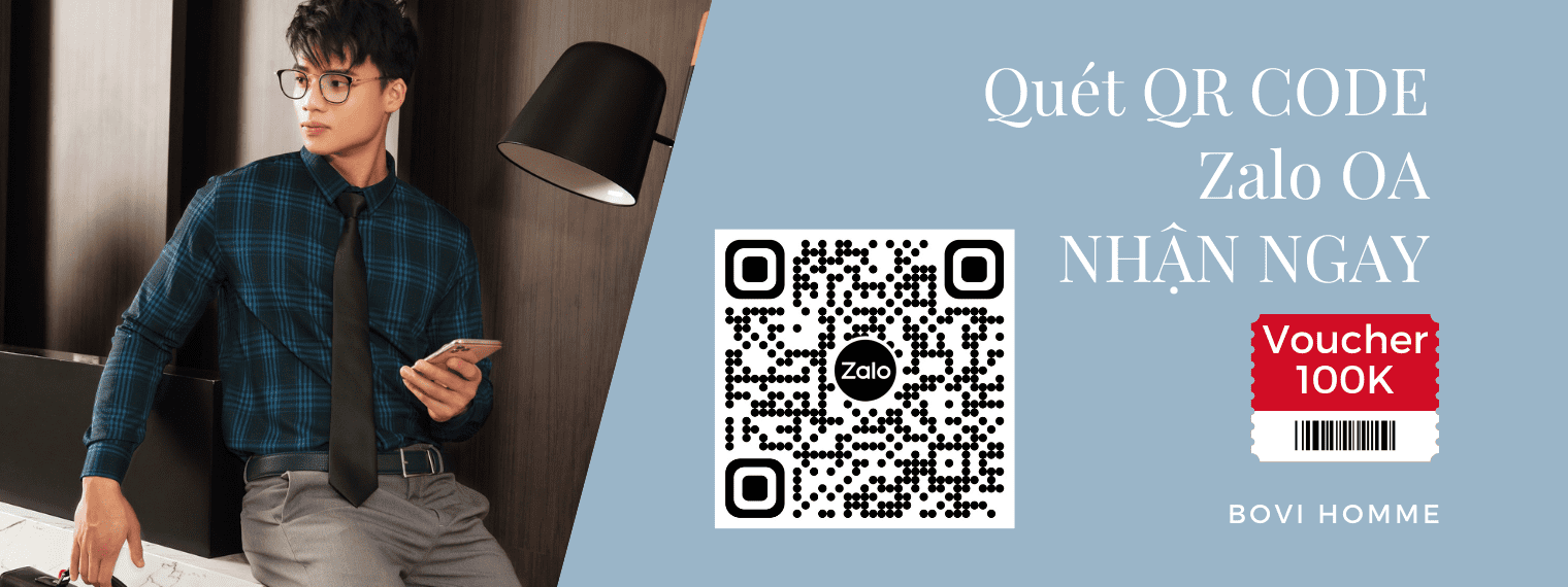 QUÉT QR CODE ZALO BOVI HOMME NHẬN NGAY VOUCHER 100K