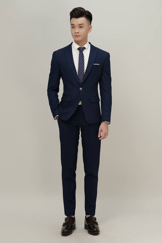 Áo vest nam xanh vải ấn độ – Seven Uomo - Vest cưới đẹp cho chú rể