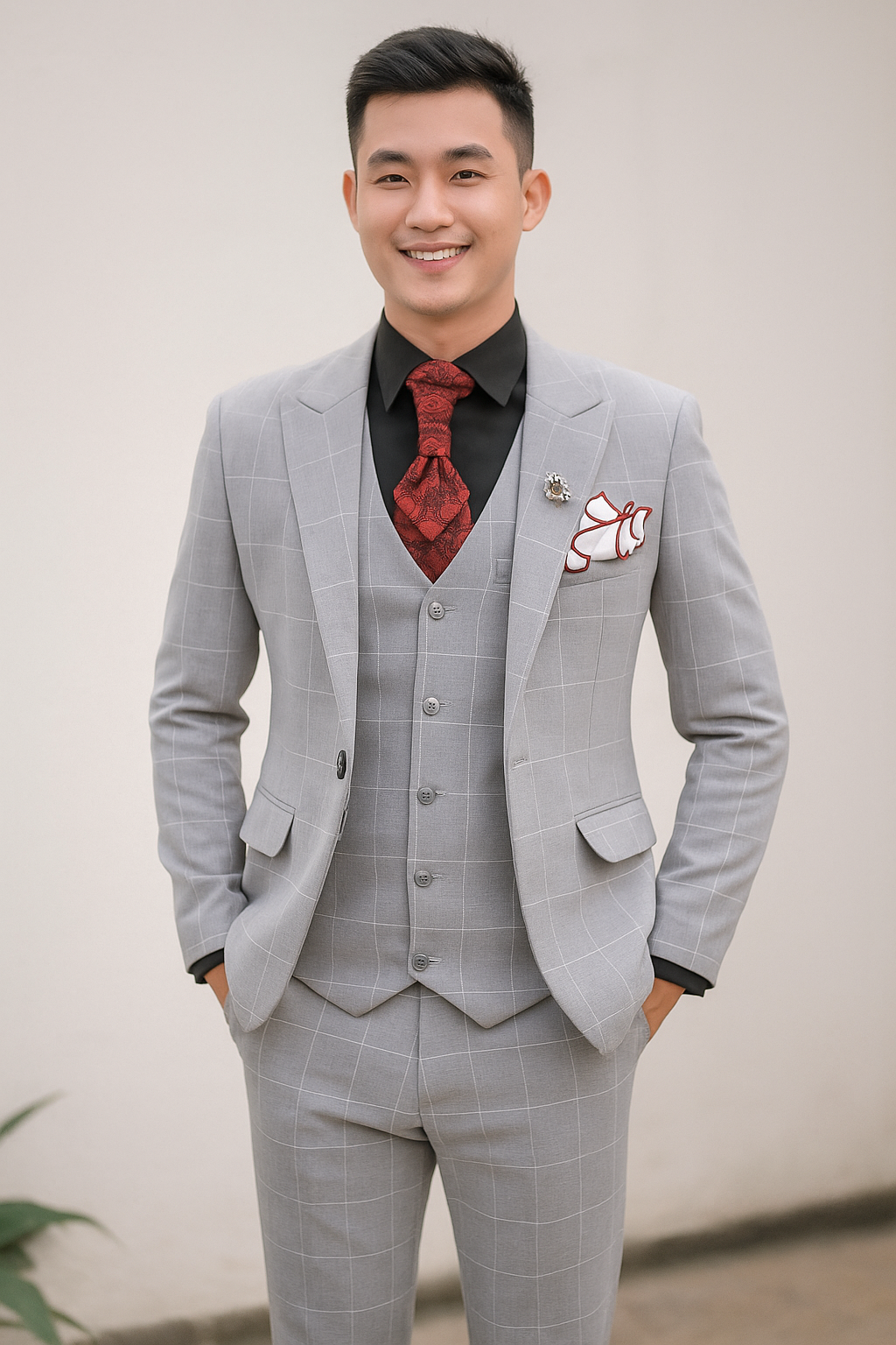 Áo caro dạ sáng 815