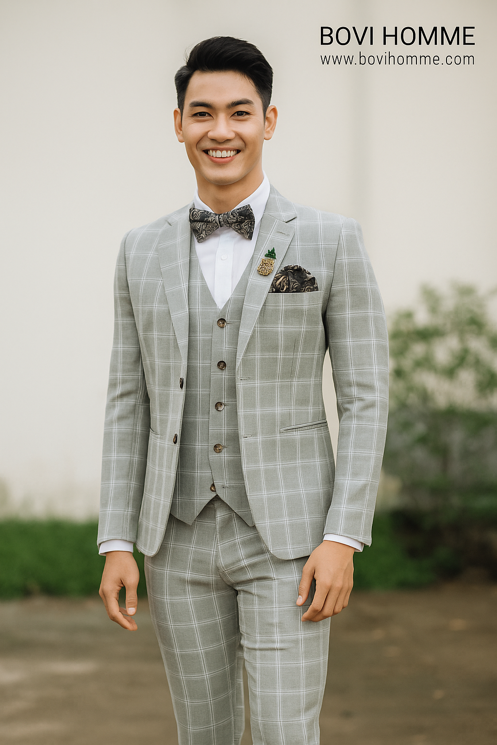 Áo caro dạ xanh VE002145