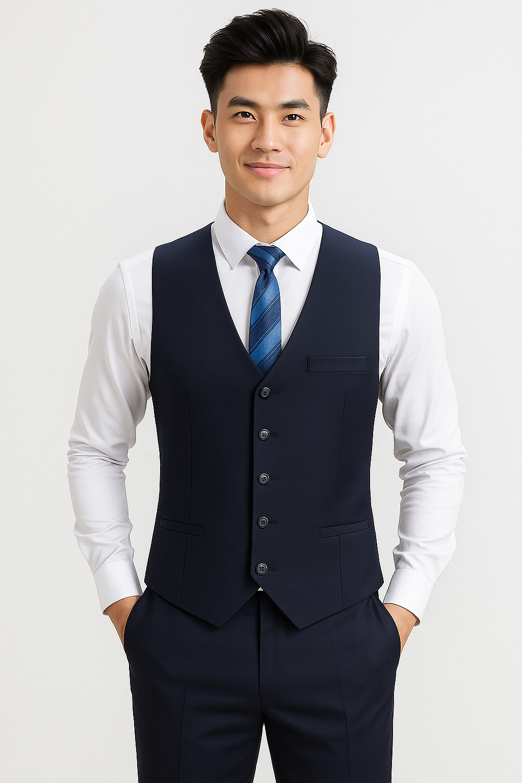Áo ghile xanh cao cấp GLQC03