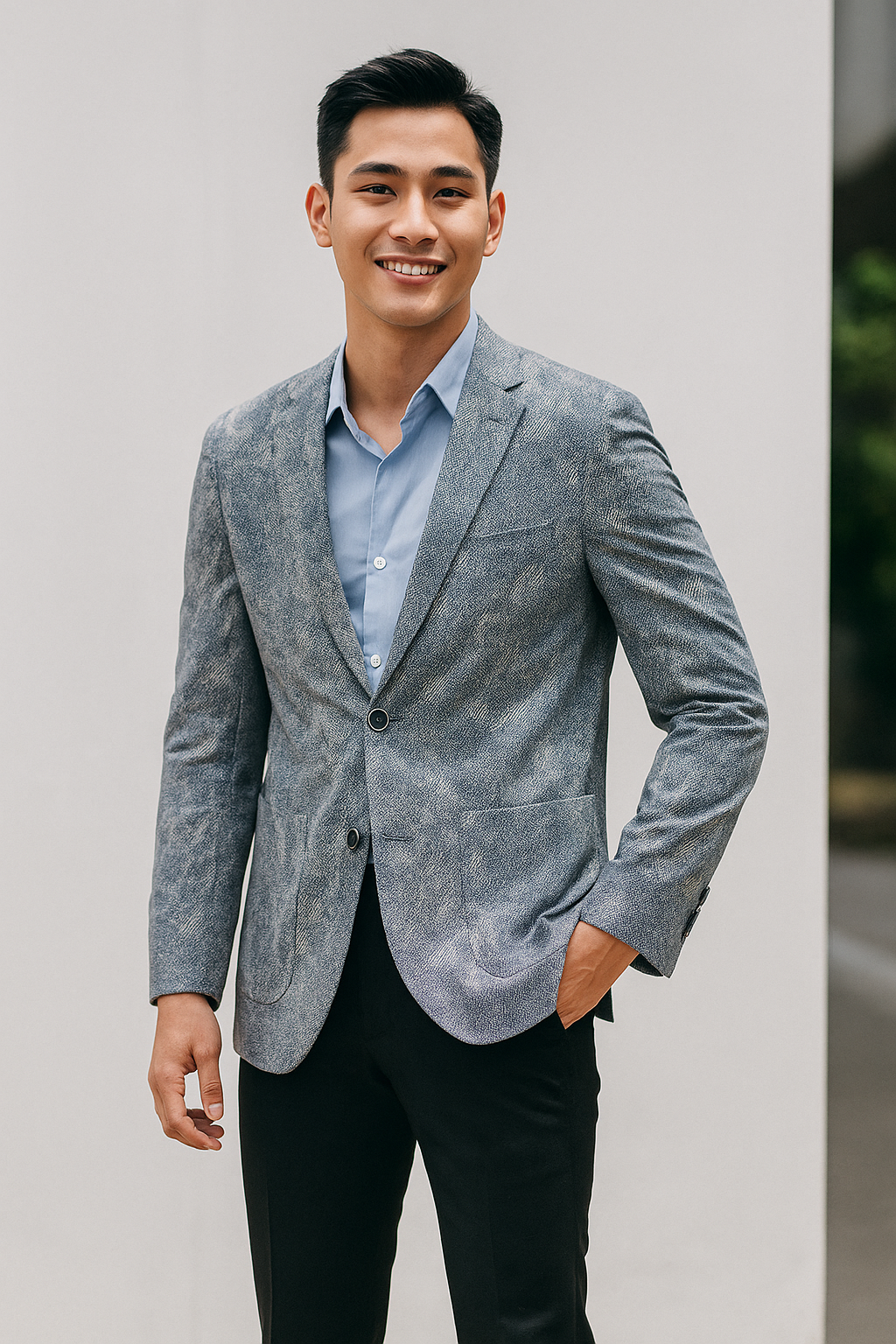 Áo khoác vest blazer hàn quốc AVB018