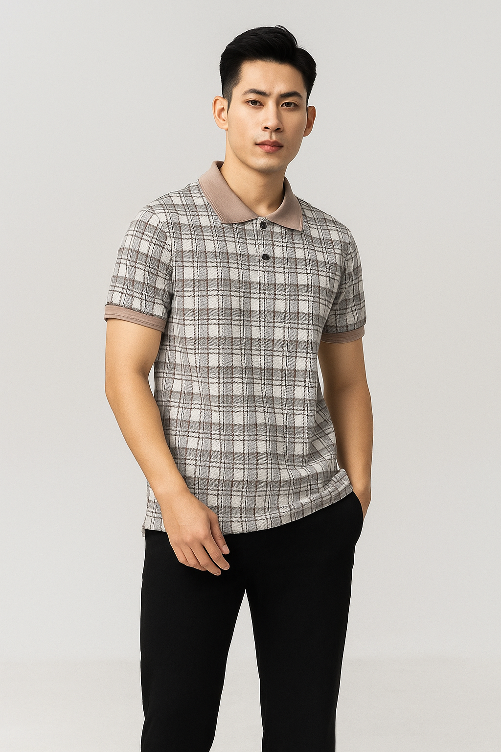 Áo polo họa tiết PLGT24-003