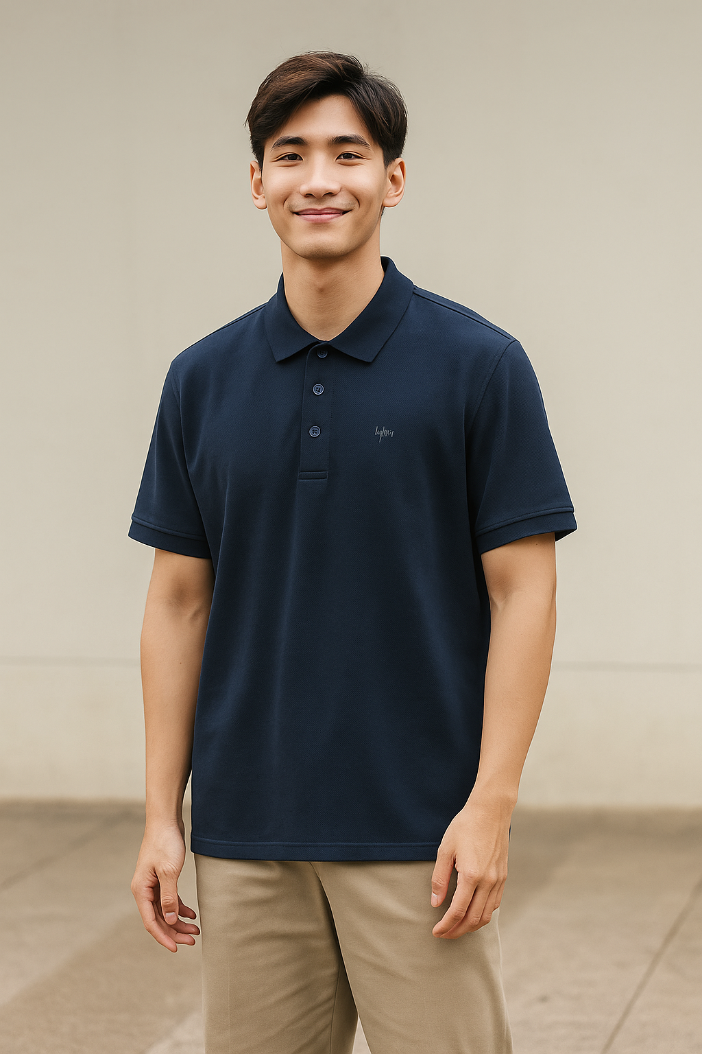 Áo polo xanh than 746-8
