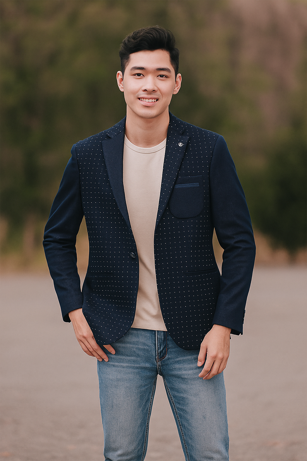 Áo vest blazer hàn quốc AVB070