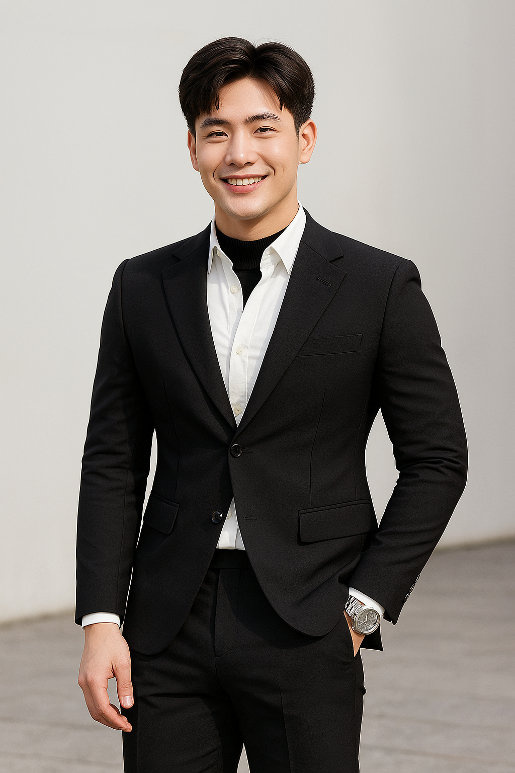 Áo vest đen 300 basic ve K