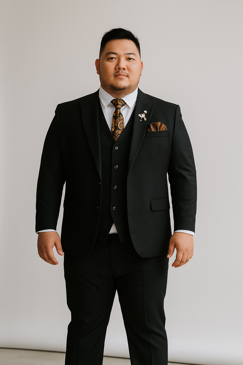 Áo vest đen big size trẻ 80-140kg