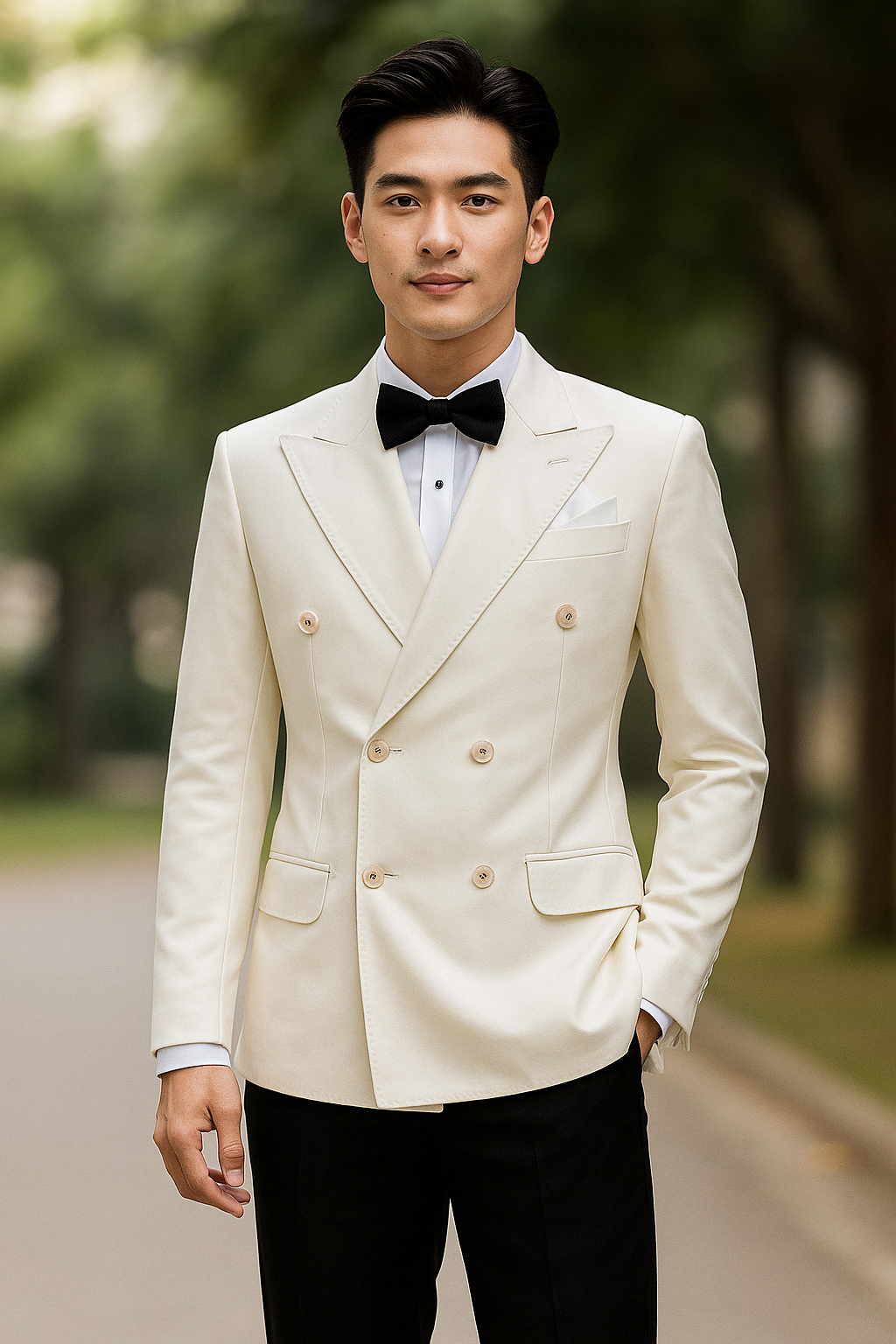 Áo vest trắng 79 6K AV306-1