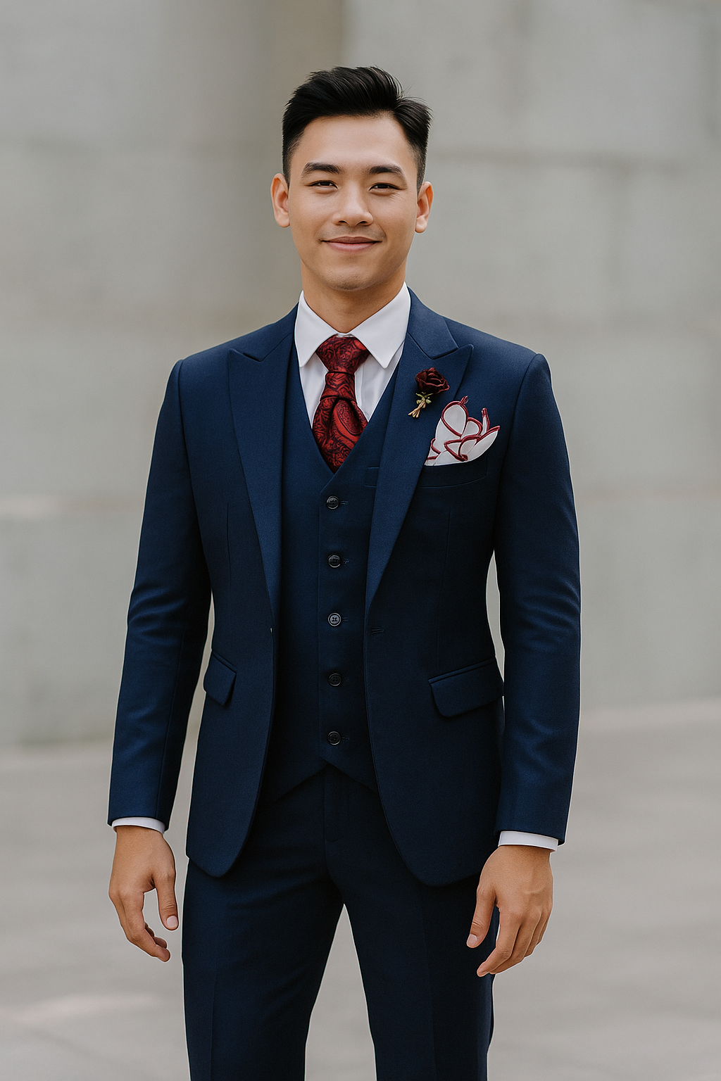 Áo vest trẻ xanh navy 879