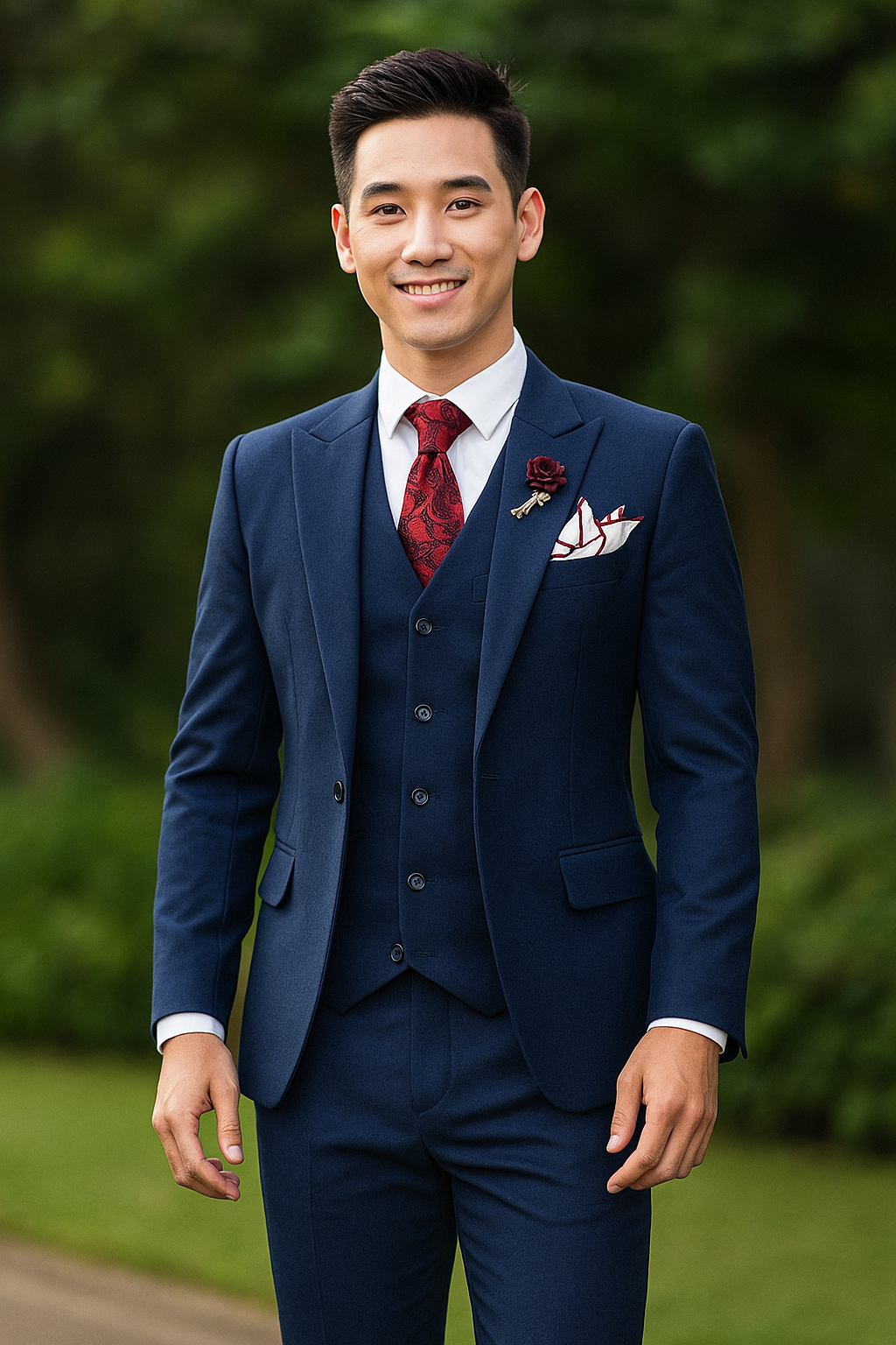 Áo vest trẻ xanh navy 879