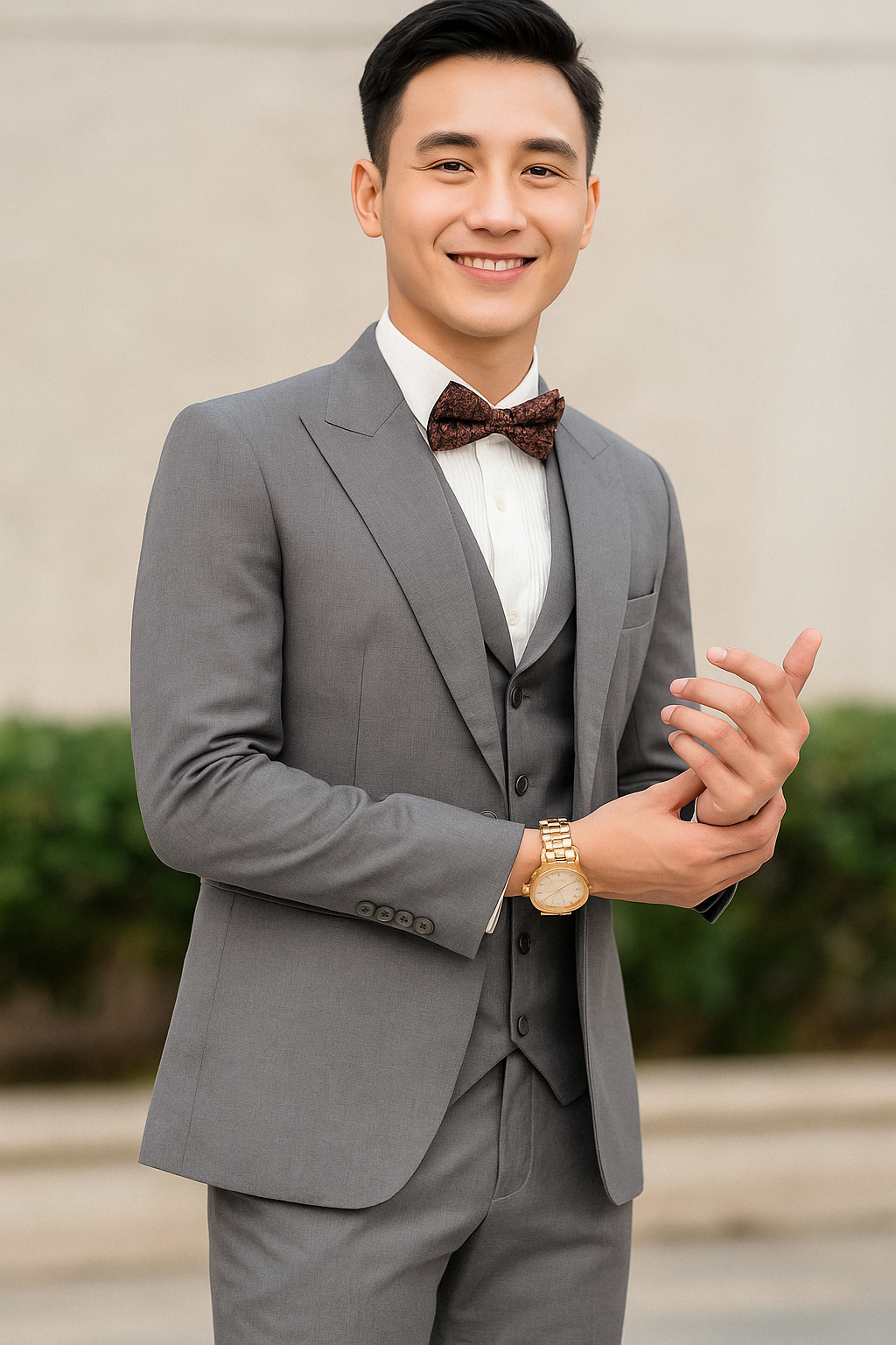 Áo vest xám lạnh 68