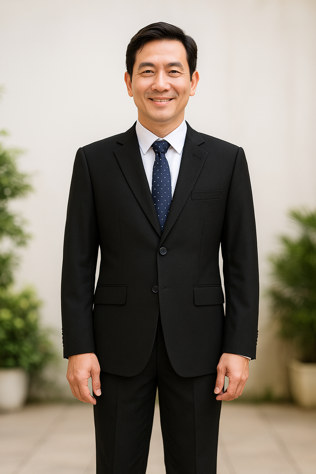 Bộ vest đen ánh kim TN001