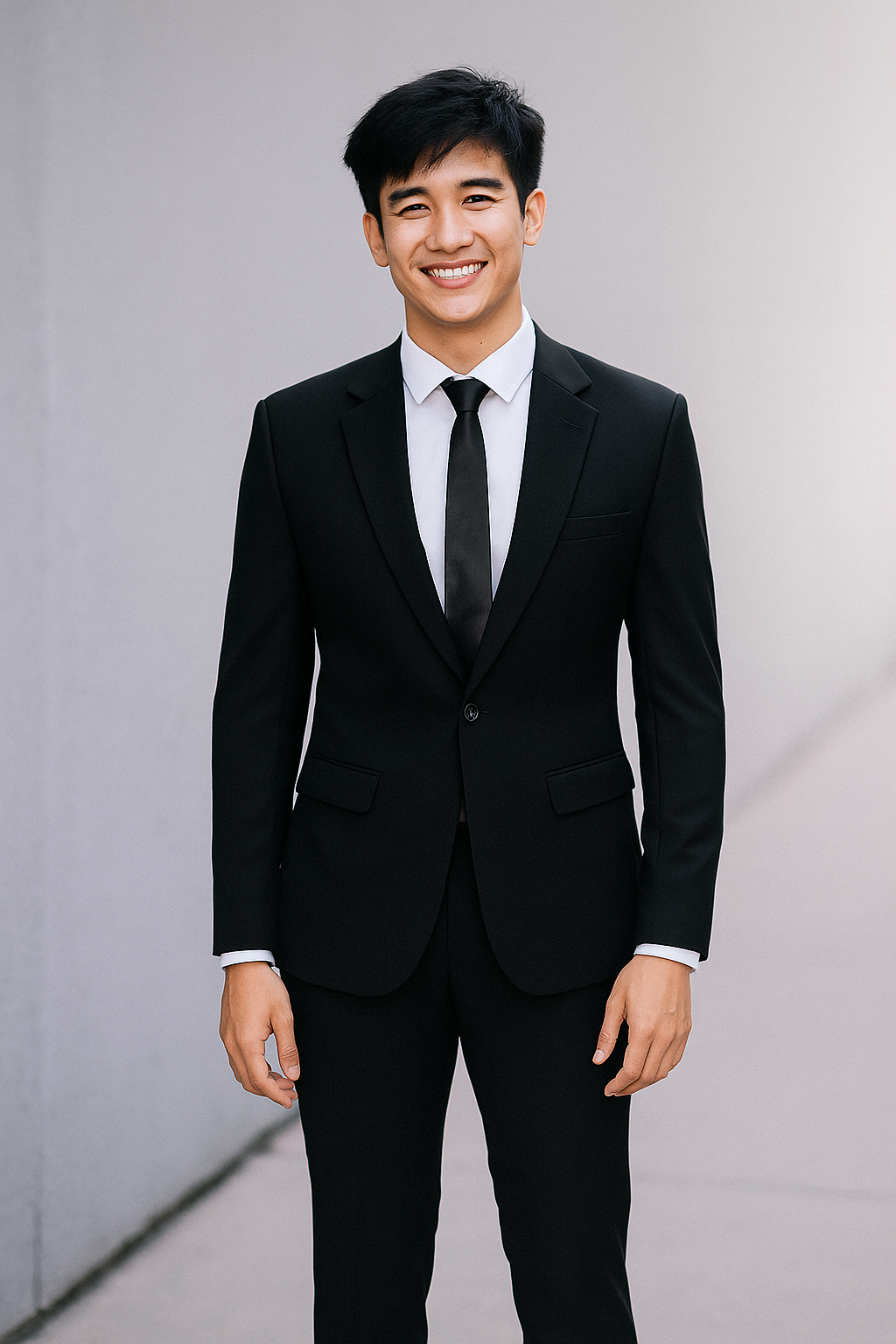 Bộ vest trẻ đen 199