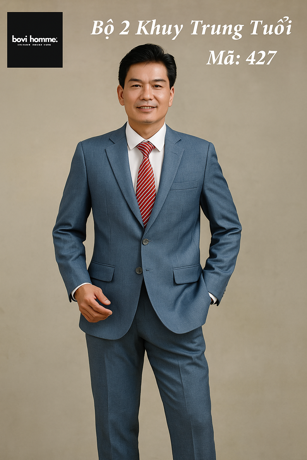 Bộ vest trung niên M427