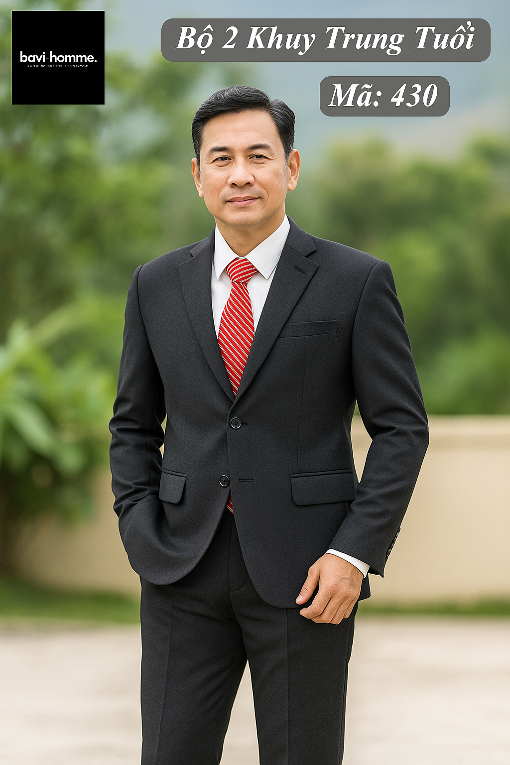 Bộ vest trung niên M430