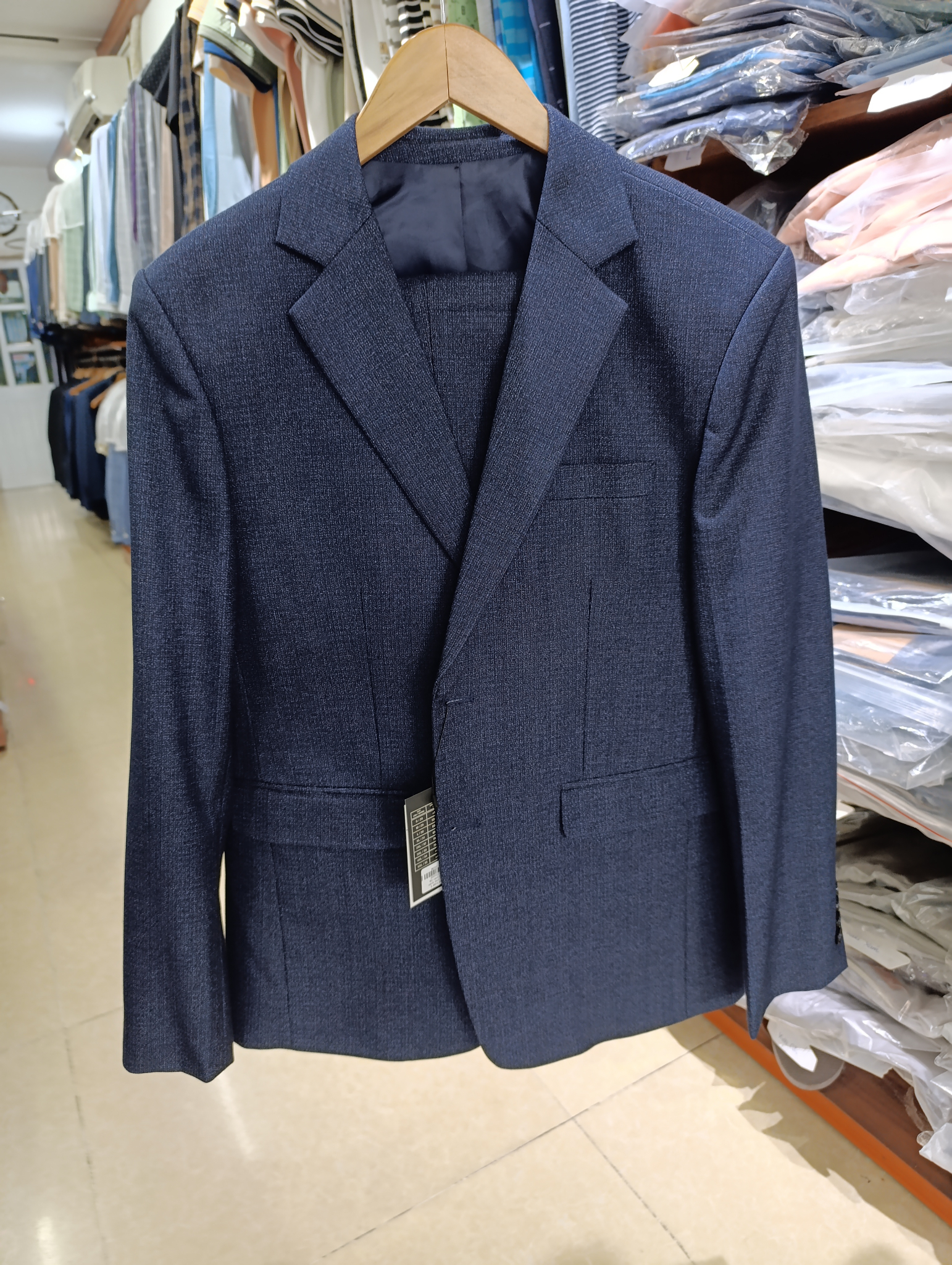 Bộ vest trung niên xanh đen TN3212