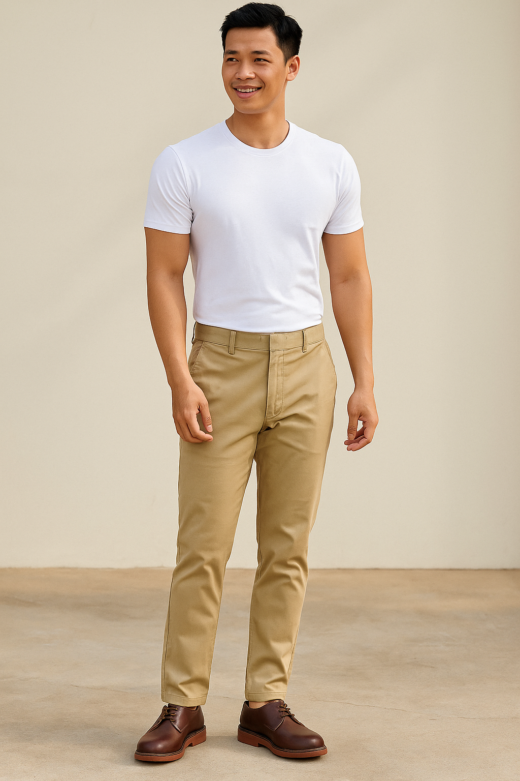 Quần kaki be QKTM008