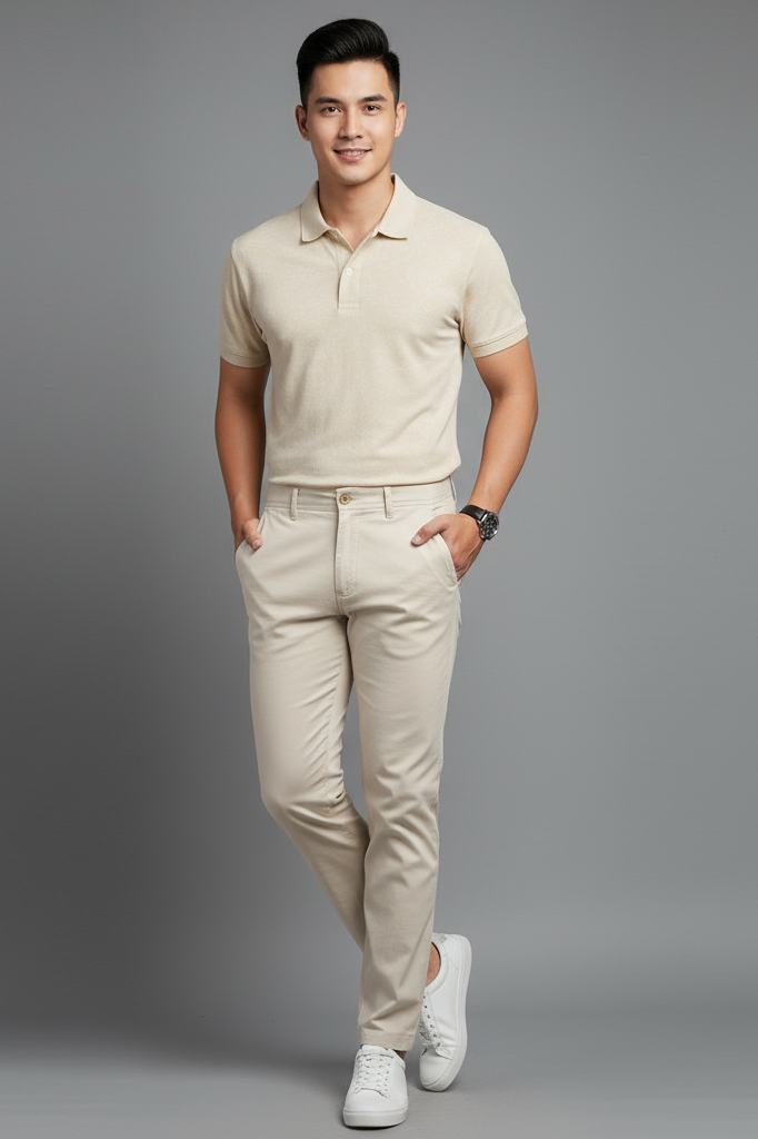 Quần kaki kem 29.374.12-3