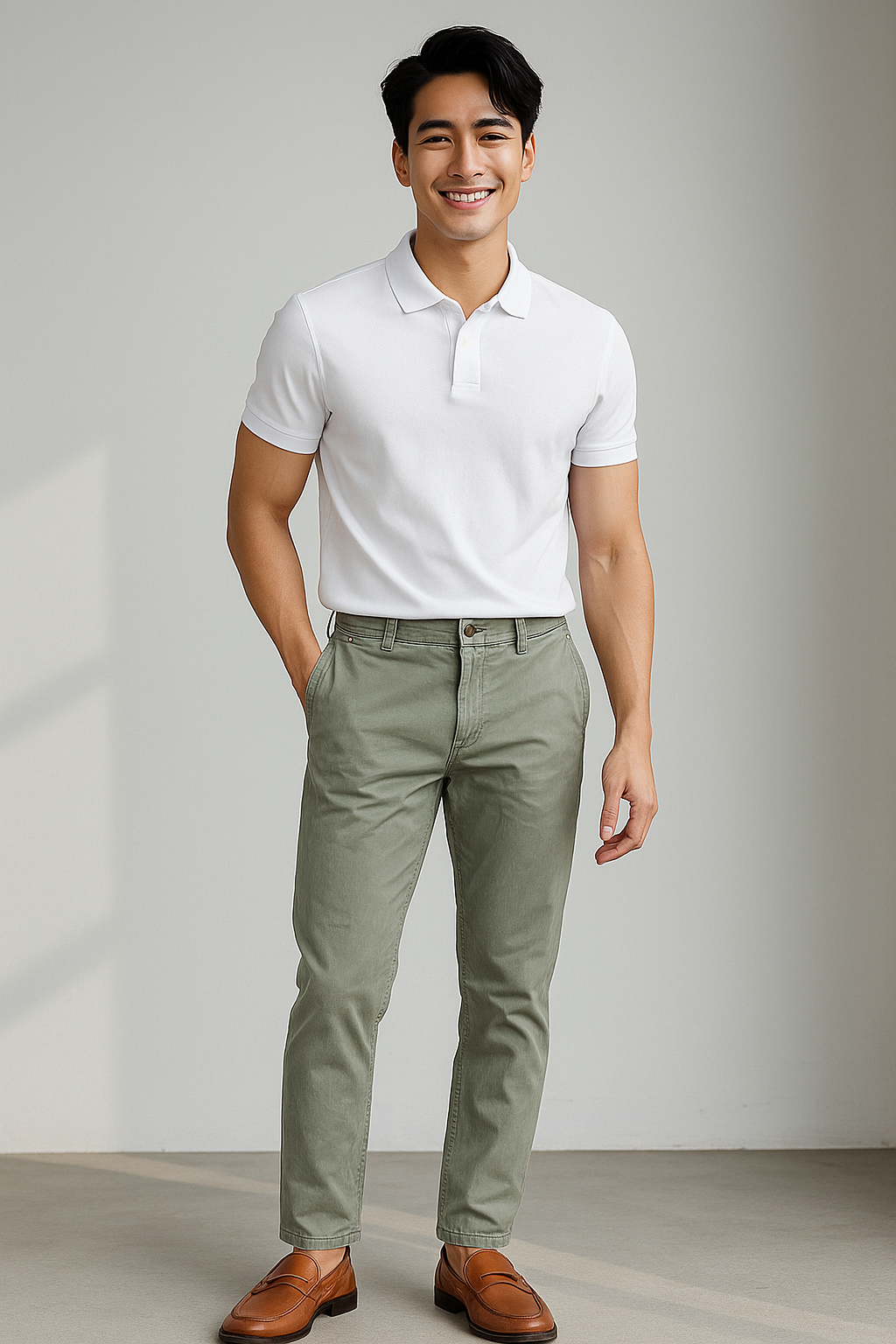 Quần kaki xám xanh QKTM007