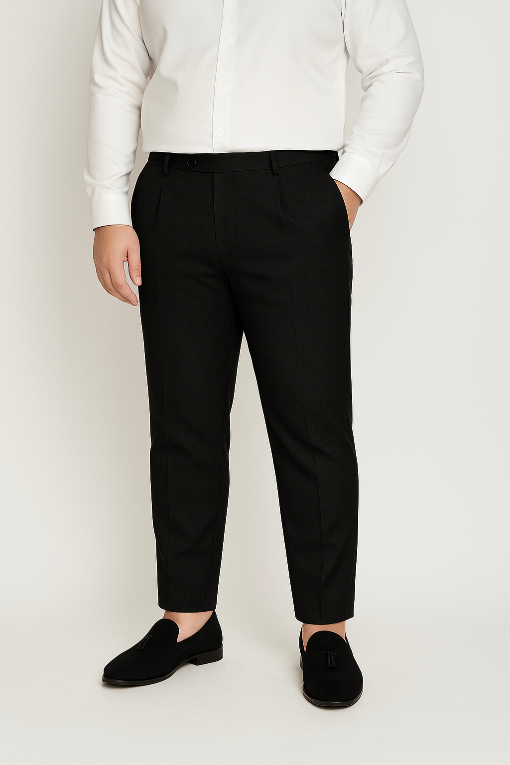 Quần tây đen 79 big size QA305