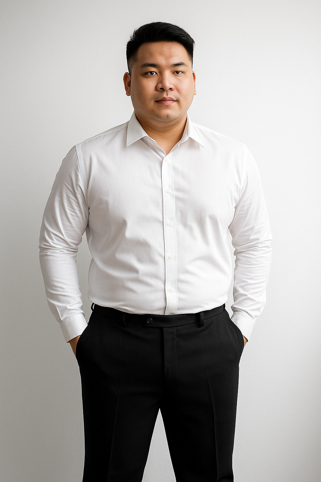 Quần tây đen big size QA181