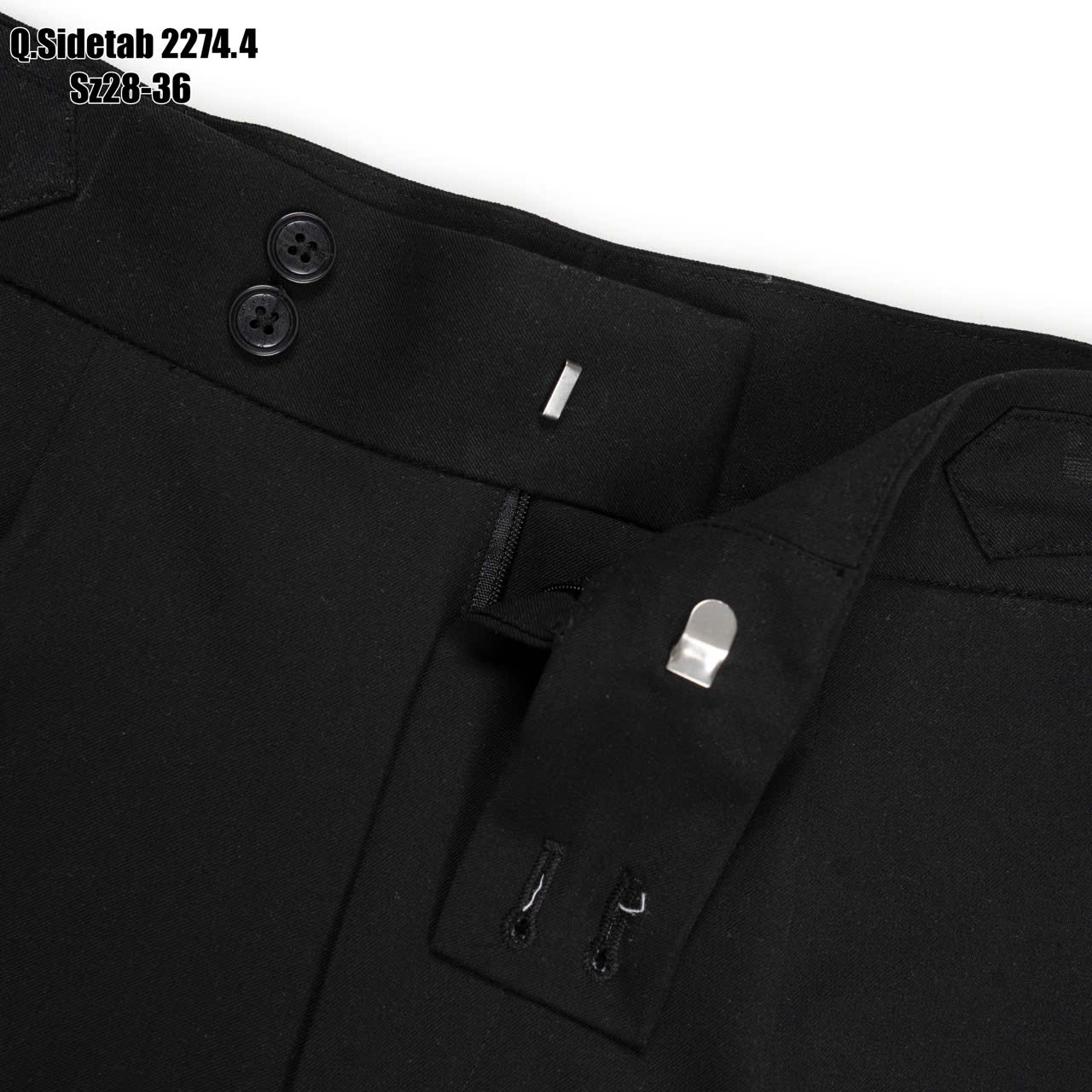Quần tây đen side tab 2274.4