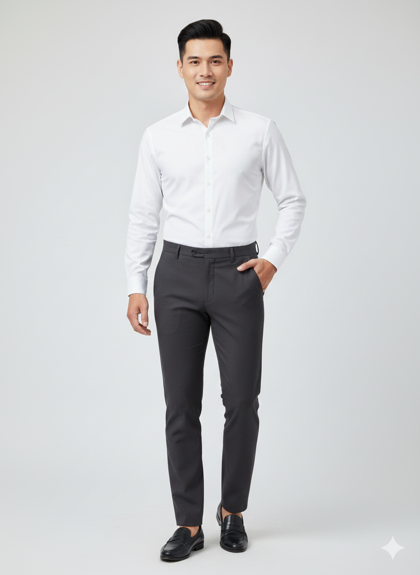 Quần tây đen slim 8109-21