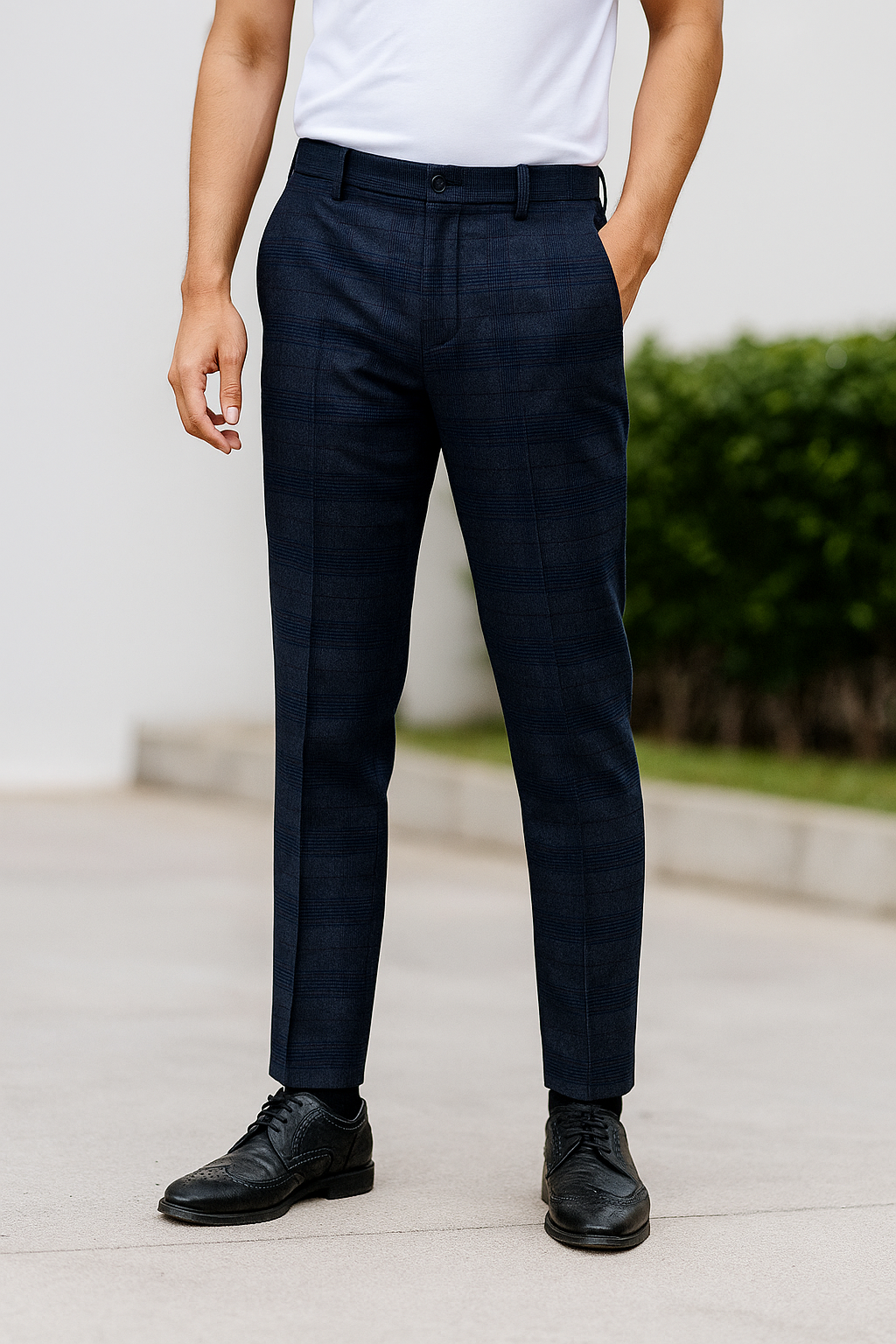 Quần tây nam caro QA906