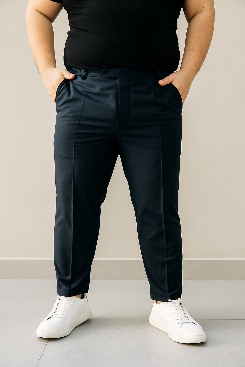Quần tây xám đậm big size QA182