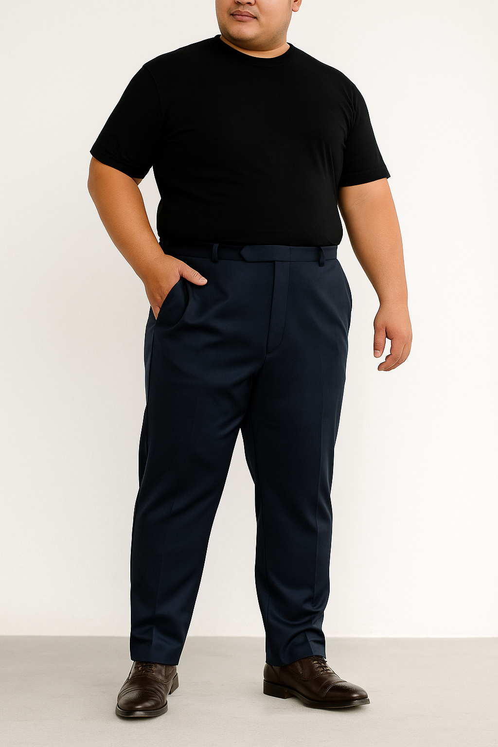 Quần tây xám đậm big size QA182