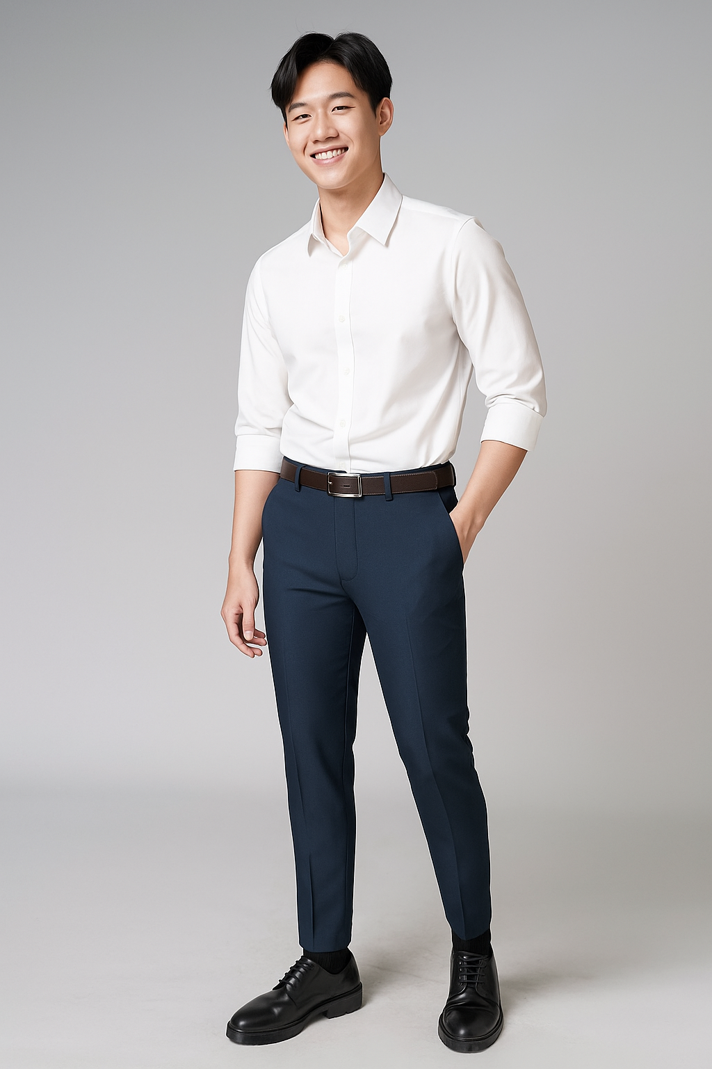 Quần tây xanh dương 79 QA308-829