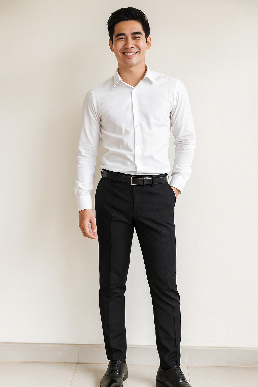 Quần vest đen 300 basic QA300B