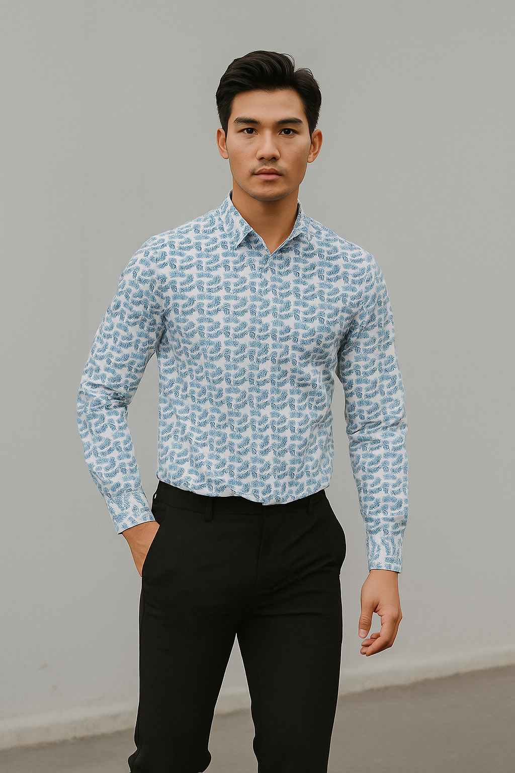 SM xanh họa tiết HT021
