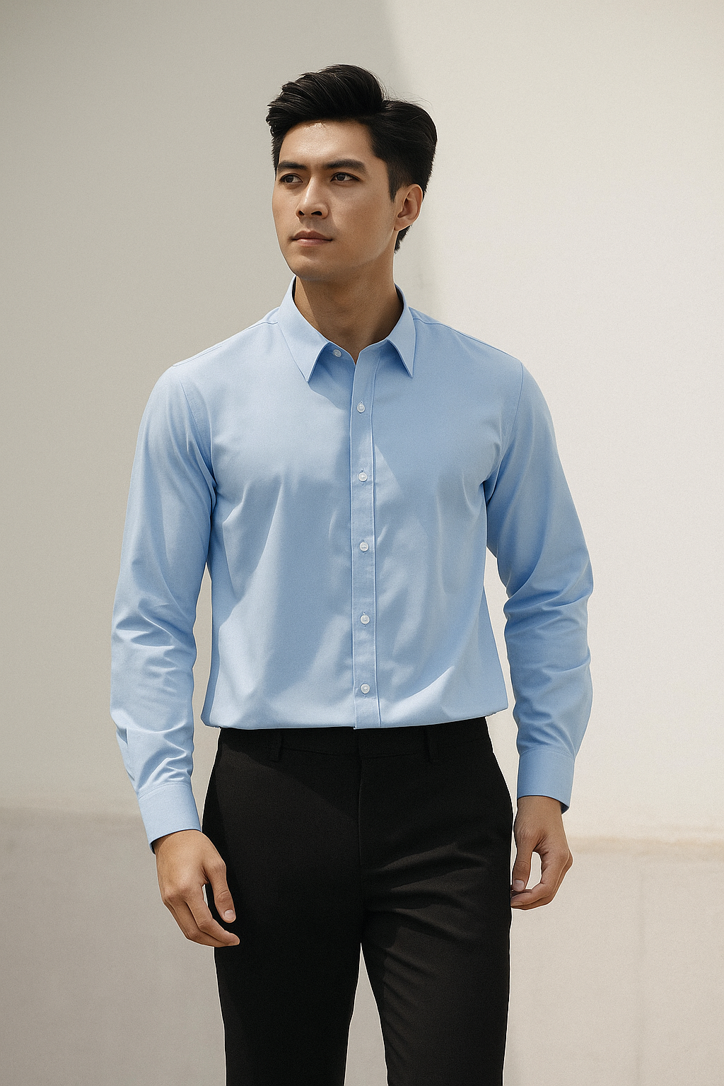 SM xanh nhạt lụa T006