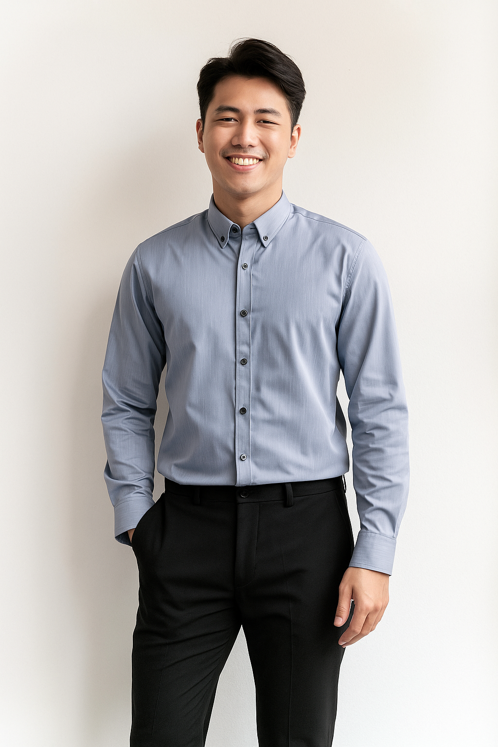Sơ mi ghi gân sọc SD2024-009-02