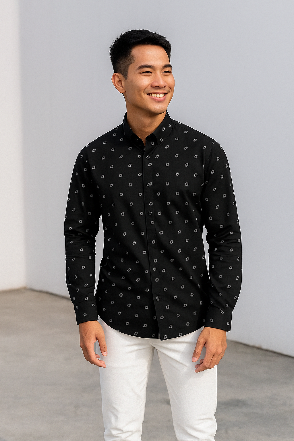 Sơ mi nam họa tiết SD197-5