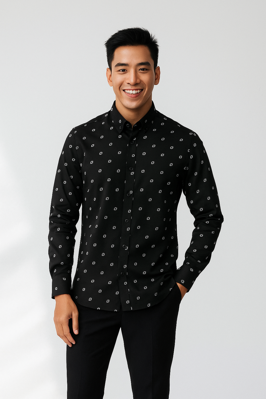 Sơ mi nam họa tiết SD197-5