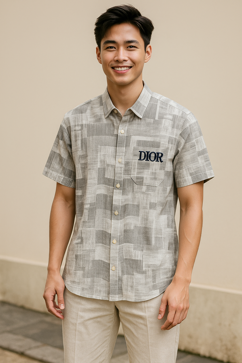 Sơ mi ngắn tay caro SNPM026