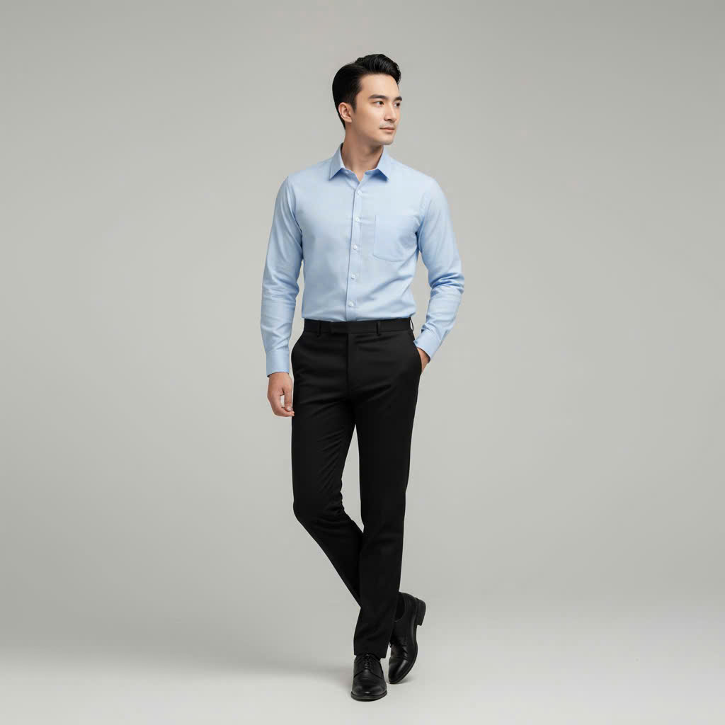Sơ mi ox ghi DT 282.4